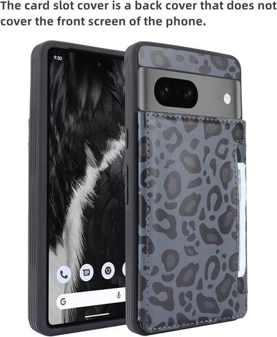 iCoverCase Compatible with Google Pixel 7 Case with Card Holder, Wallet Phone Case for Women Men [RFID Blocking] PU Leather Protective Wallet Case for Pixel 7 (Black) in Saudi Arabia