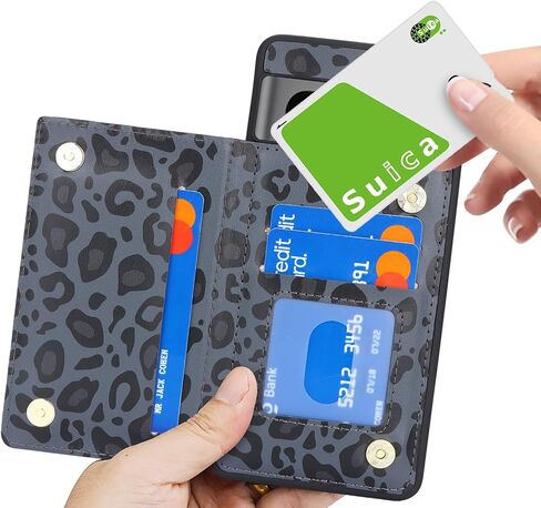 iCoverCase Compatible with Google Pixel 7 Case with Card Holder, Wallet Phone Case for Women Men [RFID Blocking] PU Leather Protective Wallet Case for Pixel 7 (Black) in Saudi Arabia