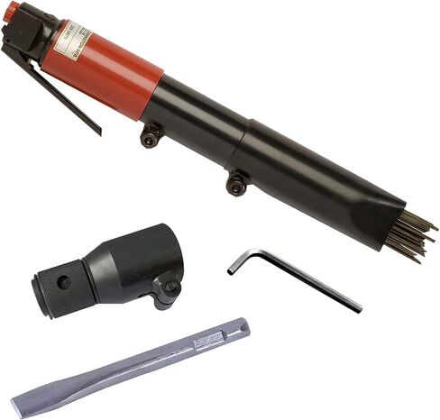 CS Unitec | 2B Needle Scaler | 19 Needle Air Chisel | Professional Grade 3000 BPM Inline Grip | Air Power 5.5 CFM - 121.2099 in Saudi Arabia