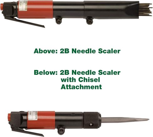 CS Unitec | 2B Needle Scaler | 19 Needle Air Chisel | Professional Grade 3000 BPM Inline Grip | Air Power 5.5 CFM - 121.2099 in Saudi Arabia