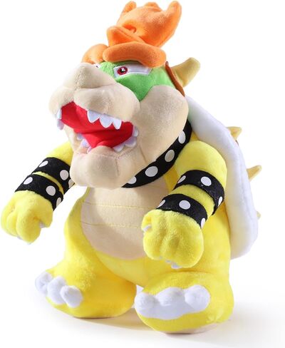 مجموعة Bowser Plush، مجموعة حيوانات ماريو المحشوة من Bowser مقاس 25.4 سم باللون الأصفر - هدية رائعة لمحبي ماريو والأطفال in Saudi Arabia