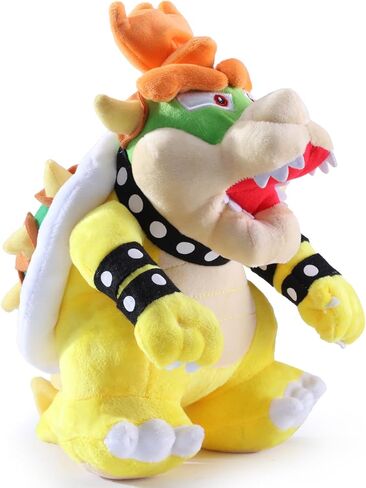 مجموعة Bowser Plush، مجموعة حيوانات ماريو المحشوة من Bowser مقاس 25.4 سم باللون الأصفر - هدية رائعة لمحبي ماريو والأطفال in Saudi Arabia