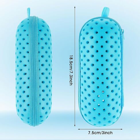Swim Goggle Case for Swimming Goggles, Zipper Protective Cases with Drain Hole for Goggles Eyeglasses Swimming Accessories in Saudi Arabia