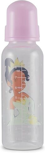 Baby Bottles 9 oz for Boys and Girls| 3 Pack of Disney "Princess Sparkles" Infant Bottles for Newborns and All Babies | BPA-Free Plastic Baby Bottle for Baby Shower in Saudi Arabia