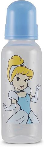 Baby Bottles 9 oz for Boys and Girls| 3 Pack of Disney "Princess Sparkles" Infant Bottles for Newborns and All Babies | BPA-Free Plastic Baby Bottle for Baby Shower in Saudi Arabia