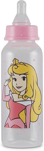 Baby Bottles 9 oz for Boys and Girls| 3 Pack of Disney "Princess Sparkles" Infant Bottles for Newborns and All Babies | BPA-Free Plastic Baby Bottle for Baby Shower in Saudi Arabia