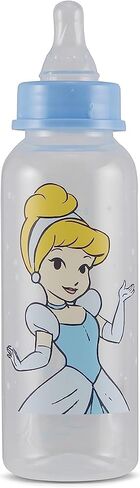 Baby Bottles 9 oz for Boys and Girls| 3 Pack of Disney "Princess Sparkles" Infant Bottles for Newborns and All Babies | BPA-Free Plastic Baby Bottle for Baby Shower in Saudi Arabia