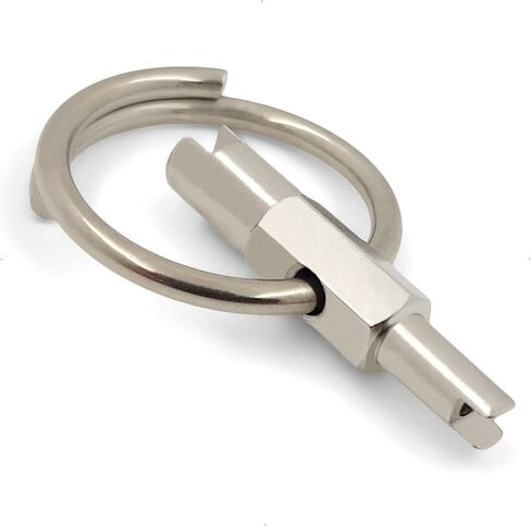 Pocket Valve Core Removal Tool Keychain - Made of Stainless Steel - Silver, Standard (Keychain) in Saudi Arabia
