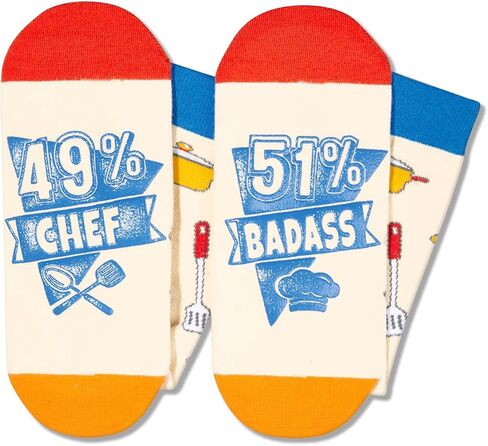 HAPPYPOP Chef Gifts Cooking Gifts Baking Gifts Pastry Chef Gifts Gifts For Baker, Unisex Chef Socks Cooking Socks Baking Socks in Saudi Arabia