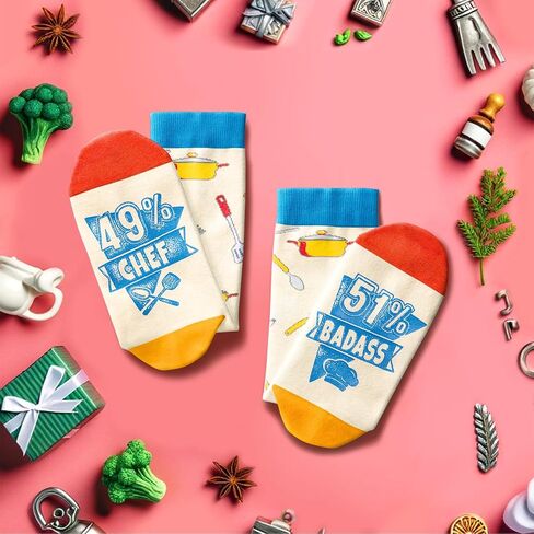 HAPPYPOP Chef Gifts Cooking Gifts Baking Gifts Pastry Chef Gifts Gifts For Baker, Unisex Chef Socks Cooking Socks Baking Socks in Saudi Arabia