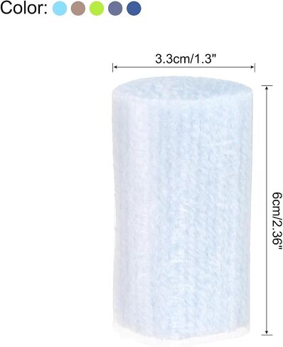 PATIKIL 12 Rolls Latch Hook Yarn, Latch Hook Kit Yarn Precut Hook Rugs Yarn Crochet Colorful for Latch Hook Rug Adults Beginners, Blue Green Grey Tone in Saudi Arabia