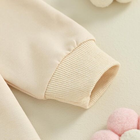 AEEMCEM Newbron Baby Girl Clothes Solid Ruffle Romper Bodysuit Long Sleeve One Piece Jumpsuit Headband Set Fall Winter Outfit in Saudi Arabia
