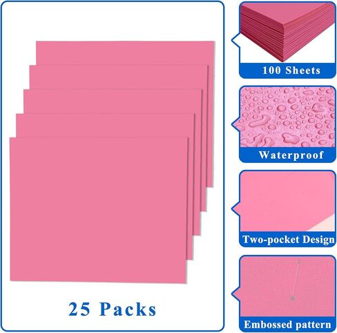 Zzrywuty File Folders with Pockets Letter Size, 25-Pack Paper Folders with Card Slot, Two Pocket Folders for School Students, Businessmen, Home and Office Workers（Blue） in Saudi Arabia