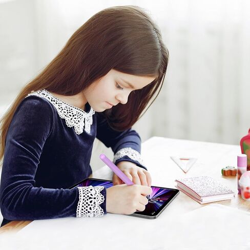 غطاء لجهاز Apple Pencil الجيل الثاني: جراب واقٍ مضاد للصدمات وغطاء جلدي لقلم iPencil مع غطاء بأربعة رؤوس، أرجواني، عبوتان in Kuwait