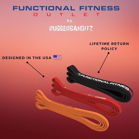 Pull Up Assist Bands Set by Functional Fitness. Heavy Duty Resistance and Assistance Training Band in Saudi Arabia
