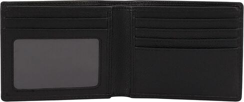 Mens Leather Wallet with ID, Slim Design | RFID Blocking, 5 Credit Card Slots, 1 ID Window, 2 Sections for Bills & 2 Additional Slots | Gift Boxed by Botanner Genuine Leather -Black in Saudi Arabia