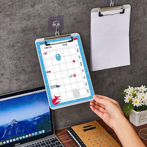 12 Pack Small Aluminum Clipboard 6x9 Inch Bulk Silver Mini Metal Clip Board A5 Memo Size Rust Proof Hangable with Low Profile Clip for Business Medical Laboratory School Classroom Office Supplies in Saudi Arabia