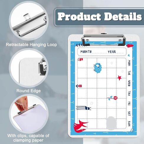 12 Pack Small Aluminum Clipboard 6x9 Inch Bulk Silver Mini Metal Clip Board A5 Memo Size Rust Proof Hangable with Low Profile Clip for Business Medical Laboratory School Classroom Office Supplies in Saudi Arabia
