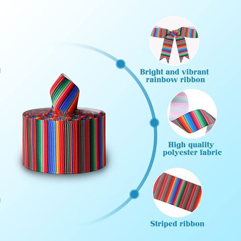 المكسيكي serape الشريط العيد الشريط 4 لفات قوس قزح مخطط الشريط المكسيكي الفقرة العيد الملونة grosgrain الشريط لتغليف الهدايا المكسيكية حزب الزينة المكسيكي زي لوازم الخياطة in Kuwait