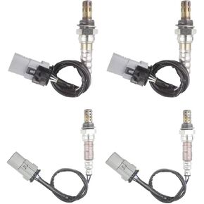 Oxygen O2 Sensor 250-241132 Upstream & Downstream Replacement for Cadillac Escalade, Chevy Express Cheyenne Silverado 1500/2500, GMC Savana 2500/3500 GMC Sierra 1500, Oxygen Sensor 4pcs