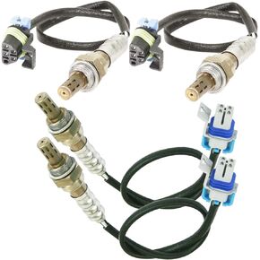 2 Pairs Upstream and Downstream O2 Sensor Replacement for Chevy 2012-2008 Silverado 2500 HD,2014-2008 Silverado 3500 HD,2015-2010 Camaro,Ss 2015-2014 4 Pcs Oxygen Sensors