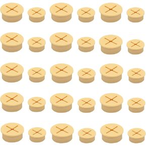 ELANE 30 Pcs Rubber Wire Grommets,Desk Cord Hole Cover,Wall Grommets for Cables Hole Cover for Cords (3/4inch,1inch) (Black) in Kuwait