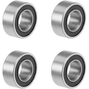 uxcell MR116-2RS Deep Groove Ball Bearings 6mm Inner Dia 4mm OD 4mm Bore Double Sealed Chrome Steel Z2 4pcs in Kuwait