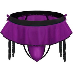 Mens Sissy Skirt String Briefs Sexy Lingerie Skirt Pouch Panties