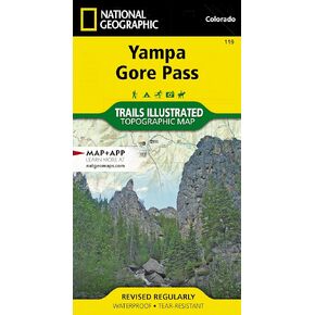 Yampa, Gore Pass Map (National Geographic Trails Illustrated Map, 119)