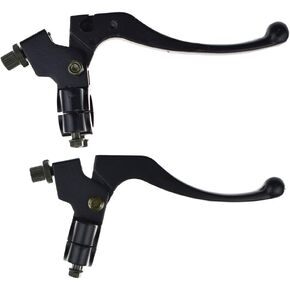 7/8" Motorcycle Left & Right Clutch Brake Handle Lever Perch Compatible with Honda XR80 XR100 CRF70 CRF80 CRF100 Pit Dirt Motor Bike Motocross