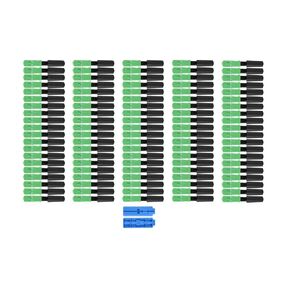 Optic Fiber Quick Connector 100Pcs SC/APC Embedded Optic Fiber Quick Fast Connector Connecting Adapter (Straight Plug)