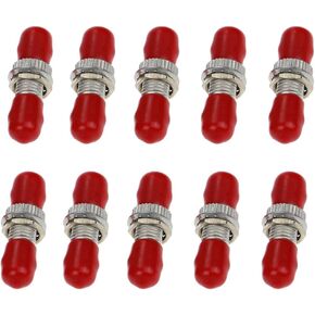 ST to ST Coupler - 10 Pack Fiber Optic Couplers Singlemode Simplex - SM SX ST Fiber Couplers - ST to ST Singlemode Single Cable Connector Coupler