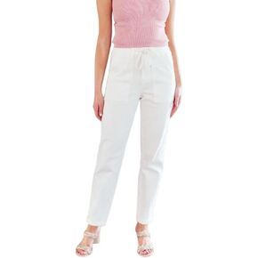 Judy Blue High Rise Joggers in Ecru