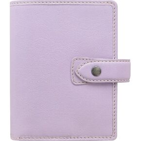 Filofax Malden Organizer, Mini Size, Orchid - Tactile, Full Grain Buffalo Leather, Five Rings, with Cotton Cream Week-to-View Calendar Diary, Multilingual, 2024 (C025818-24) in Kuwait