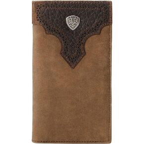 Ariat Men's Distressed Shield Rodeo Western Wallet