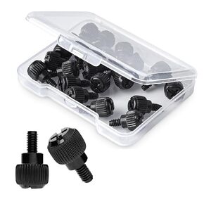 20x Computer Case Thumb Screws,6#-32x6 M3.5 PC Case Screws for Computer Case Cover Hard Drives Fan Power Supply PCI Slots 6-32 Thread Screws