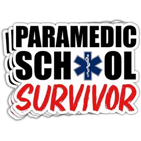 (3 قطع) ملصق هدية مسعف للطلاب من مدرسة المسعف والناجي المضحك والنكتة المسعفة، ملصق هدية التخرج من المدرسة المسعفة EMS EMT ملصقات مسعف هدية تزيين 3 × 4 بوصة in Kuwait