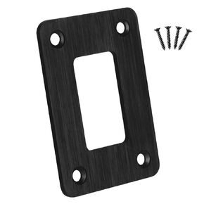 Updated Correct Size 6 Way Rocker Switch Brushed Metal Mounting Bracket with Screws Housing Holder Panel for Car Boat Marine RV Light Rocker Switch Mount
