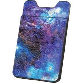 Smartish Stick-on Phone Wallet - Sidecar Slim Expandable Credit Card Pocket - Universal Fit- iPhone and Android - Black Tie Affair