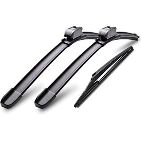 3 Windshield Wipers for Toyota Highlander 2001-2007, RAV 4 2001-2005, 22" + 19" + 12" Automotive Replacement Windshield wiper blades