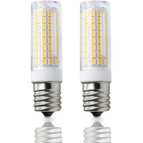 E17 LED Bulb,80W Halogen Bulb Equivalent,Dimmable 8W,800Lm, AC120V, for Microwave Oven Over Stove Appliance,E17 LED Warm White 3000K(Pack of 2)