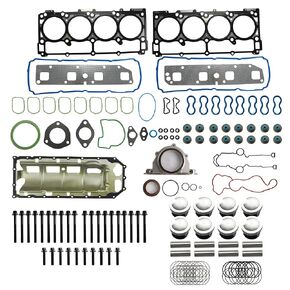 Engine Pistons & Full Gasket Set Fit for Jeep Commander Grand Cherokee Chrysler 300 Charger Magnum Jeep 5.7L 2005-2006