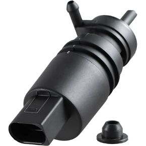 Windshield Washer Pump w/Grommet Compatible with BMW 318i M3 Z3/ Cadillac ATS CTS XTS/Honda Pilot/RAM 1500 2500 3500 4000 4500 Replace#:67128362154 67128377612