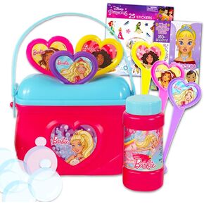 Barbie Bubbles for Girls - Bundle with Barbie Bubbles Pack, Create a Face Princess Sticker Pack, and Disney Princess Stickers | Barbie Bubbles Party Favors