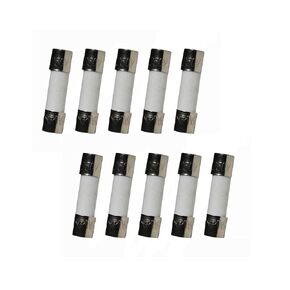 10Pcs F10AL250V 5x20mm 10A Fast Blow Fuse Fuse 10AL Fast Acting Fuse Ceramic Fuse