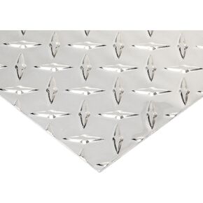 RMP 3003 H22 Aluminum Diamond Tread Sheet, 12 Inch x 24 Inch x 0.063 Inch Bright Finish in Kuwait