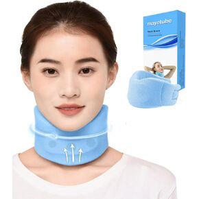 Neck Stretcher for Pain Relief,Neck Support After Whiplash or Injury Adjustable Neck Collar for Sleeping Universal Neck Braces for Women&Men