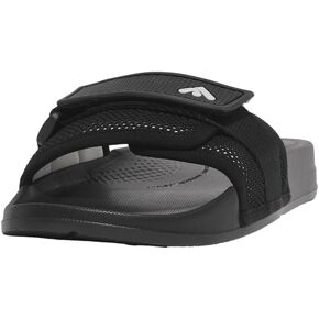 FitFlop Women's Iqushion Adjustable W/Resistant Knit Pool Slides Wedge Sandal