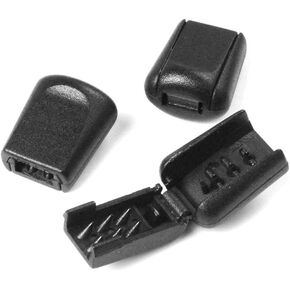 50pcs pack Zip Clips Rope Buckle Zipper Pull Cord Lock Cord End Stopper for Paracord Backpack Sewing Accessories #FLS073-B