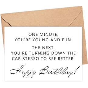 Funny Birthday Cards For Men And Women - Happy Birthday Card For Him Or Her